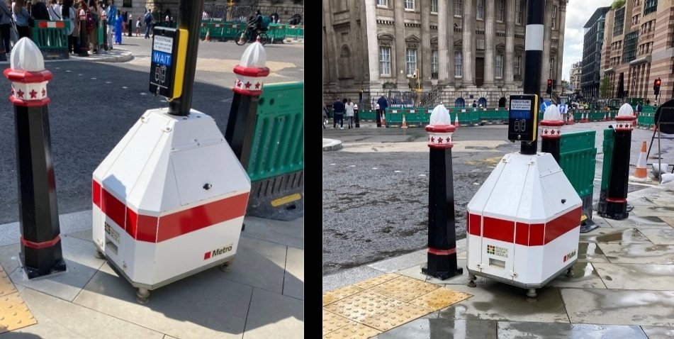 It's about access! Tier 3 assessment. Working with @cityoflondon and @FMConwayltd to improve pushbutton access at temporary lights. The smallest of tweaks can make a big difference. Immediate response by Contractor 👍👍👍 Before and after. @TransportForAll @RNIB @CCScheme @CLOCS