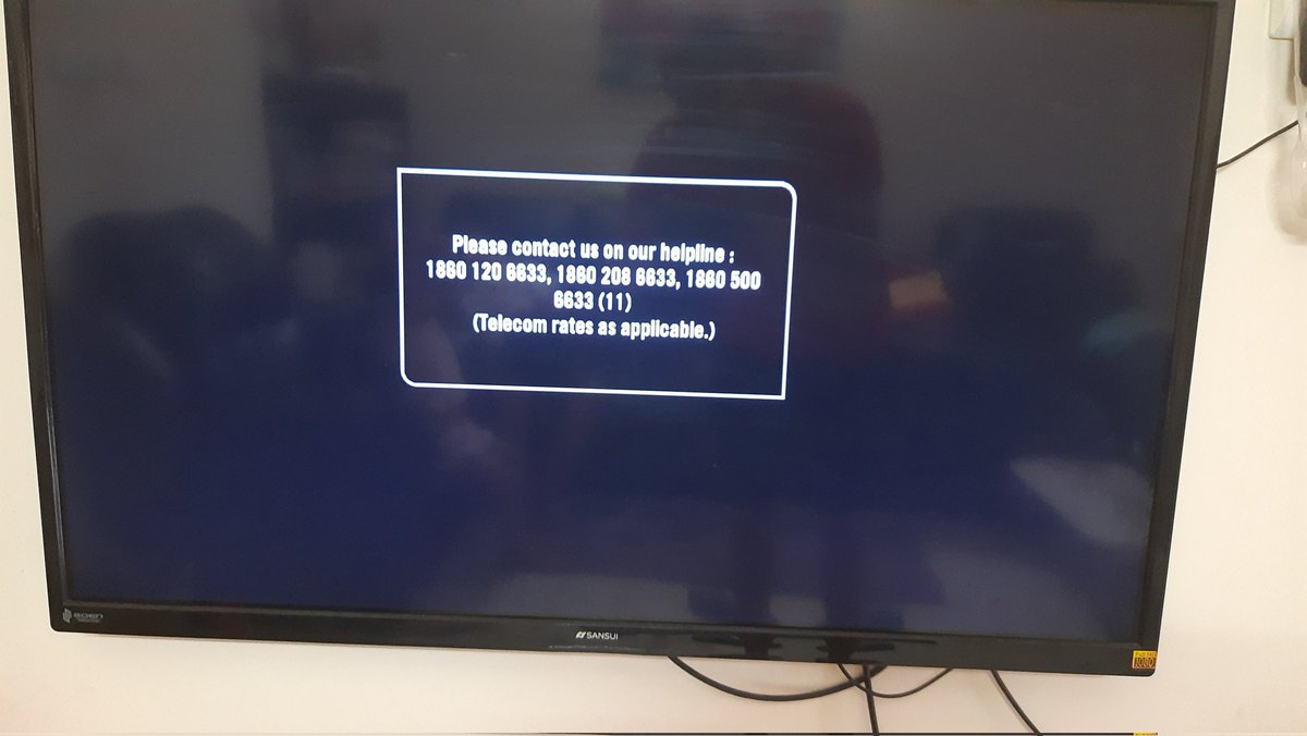Sumrujan's tweet photo. What is this message @TataPlayin . It came all of a sudden while watching tv today, account is recharge already. Give some meaningful message to viewers to understand. @tataskynews https://t.co/QmNdkWOUd1