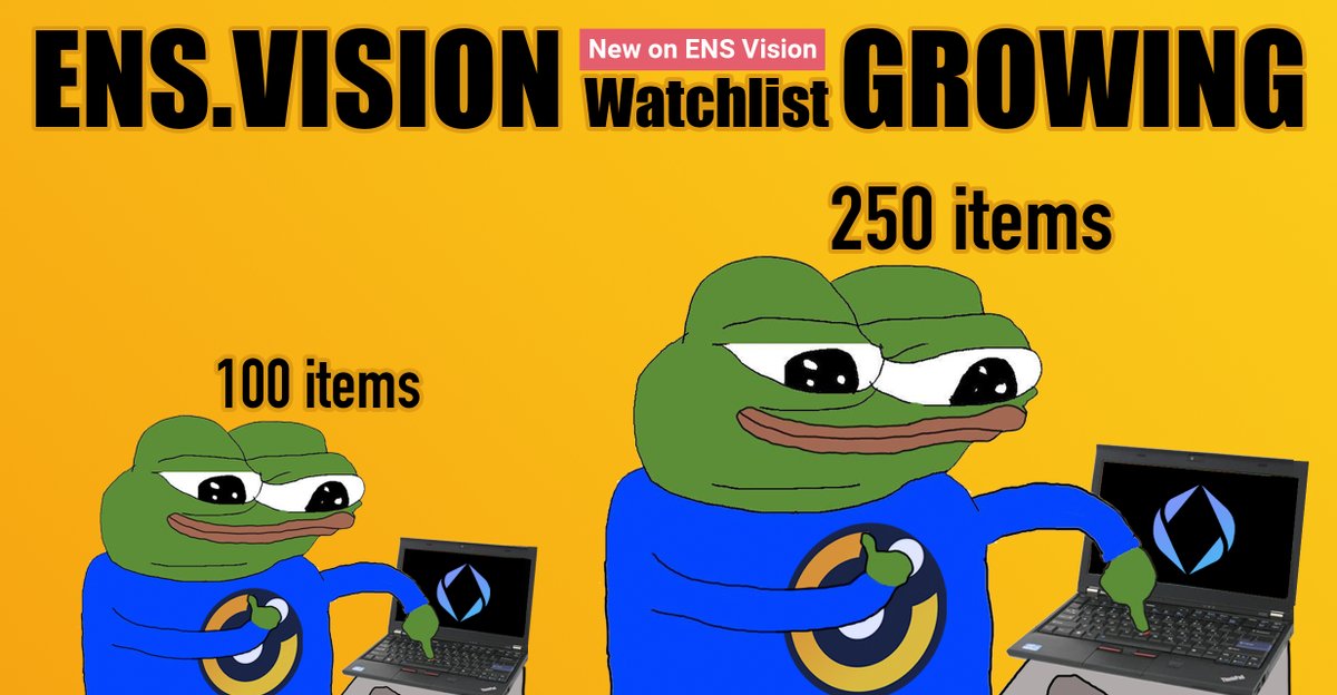 Have a happy weekend! 💛

Oh... by the way... we've just 2x'd+ the watchlist.