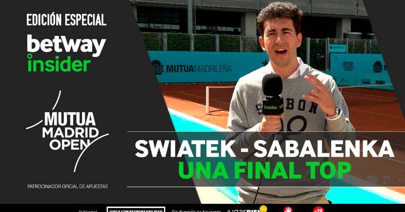 betwayes's tweet photo. ¡Mejor... IMPOSIBLE! 🔝

La final #WTA del #MMOPEN nos ha deparado para esta tarde el duelo más esperado

Iga Swiatek (1ª) 🆚 Aryna Sabalenka (2ª)

Nuestro INSIDER, César Abadía, se está frotando las manos, pero antes nos ha dejado sus certeras recomendaciones. ¡Descúbrelas! ⬇️