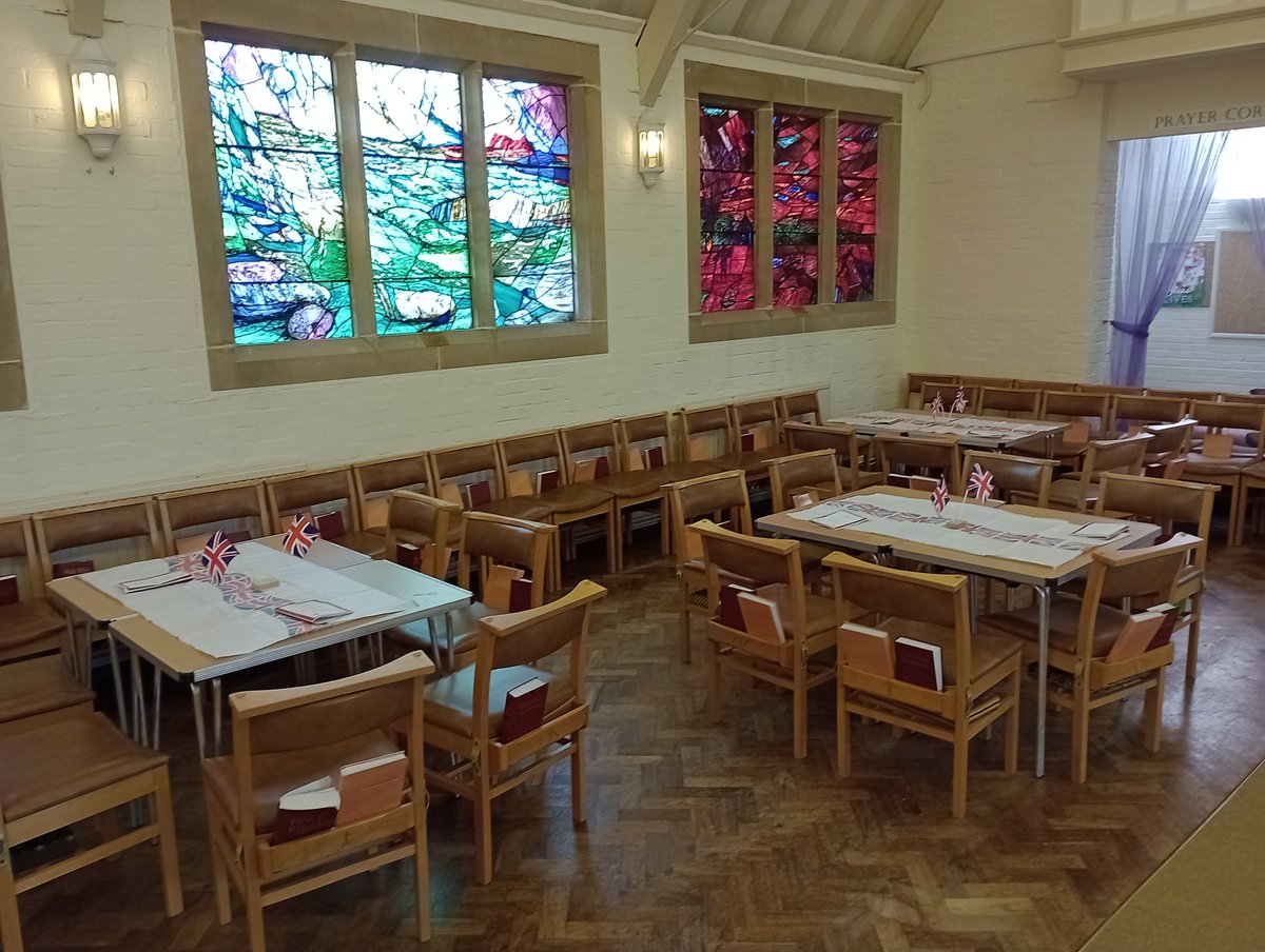 RevGaryGrady's tweet photo. Ready for the #Coronation service on the big screens @stchriswh in Warden Hill @GlosDioc https://t.co/44rKyahXtP