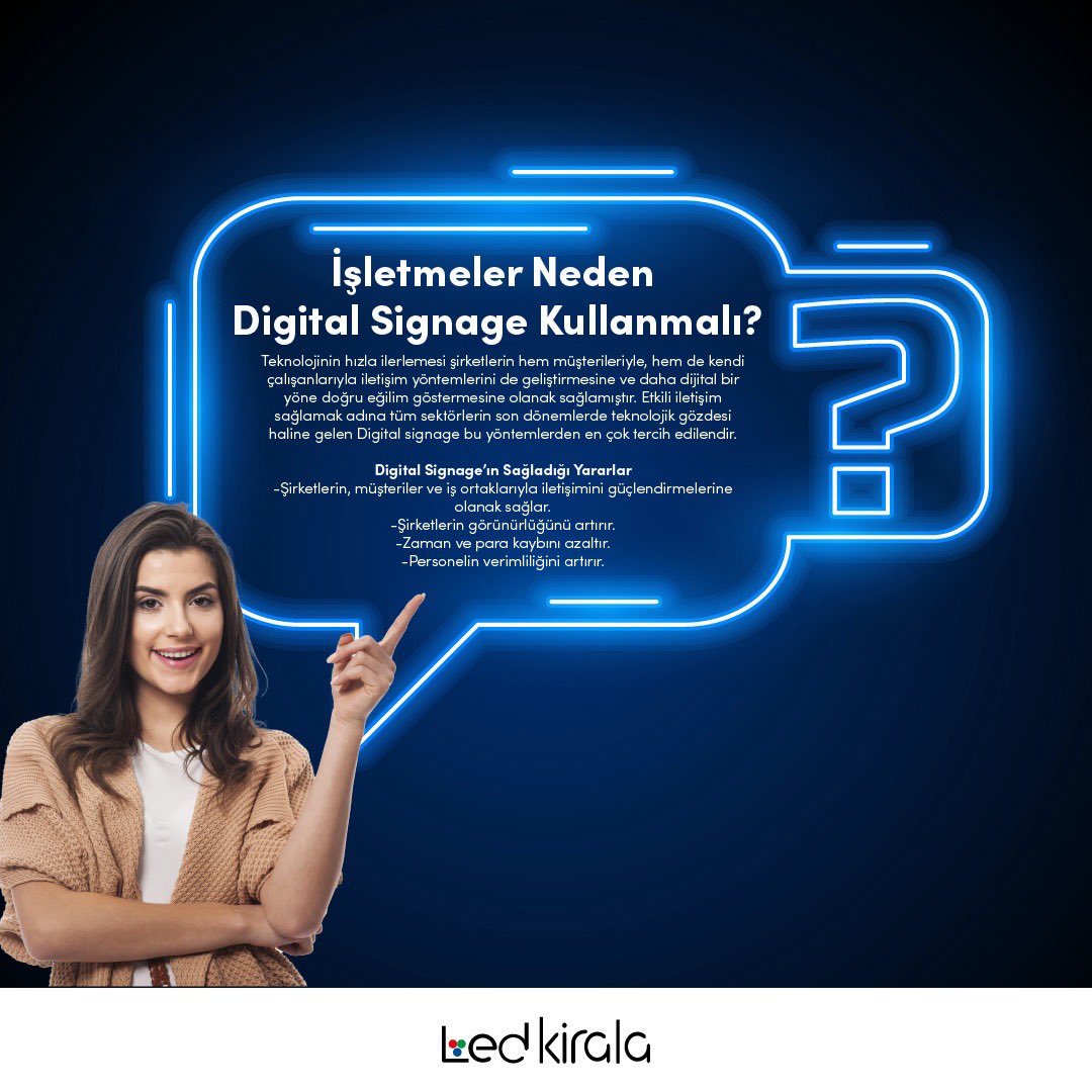 İşletmeler neden Digital Signage kullanmalı?

📱 444 2 479
🌐 ledkirala.com.tr

•

•

#ledekran #ledekrankiralama #ledekrantürkiye #ledekrani #led #ledkiralama #ledmodels #ledmodeller