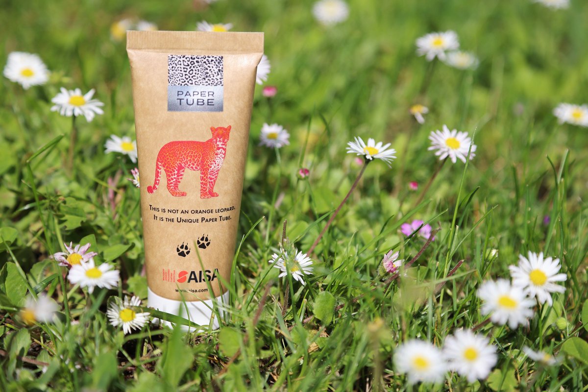 How gorgeous is #Aisa Unique Paper Tube? 

🌱 Laminate containing 72% #paper ♻️ #Recyclable in the beverage carton stream 🙌 Available on the stores since 2020

👍Like the post if you like the tube!

#Interpack2023 #sustainability #paperpackaging #packaginginnovation