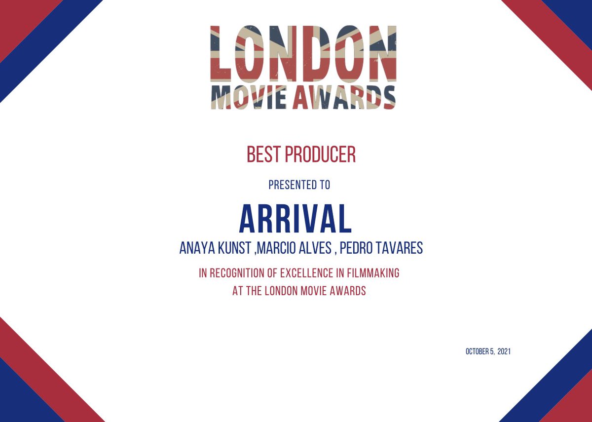 Overwhelmed and thankful “ARRIVAL” is Award Winner 🏆🏆🏆of Best Music video, Best Producer,Best Original song at @LondonMovieAwards <a href="/clouzine/">CLOUZINE™ Independent Online Music Publications</a> <a href="/suzannedoucet/">Suzanne Doucet</a> 
youtu.be/yHAKmA5zq-w