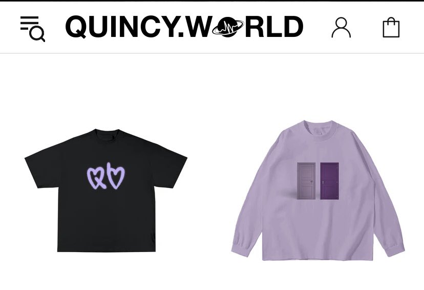 bestofquincy's tweet photo. Check out Quincyโs Q side B side Qollection available on Qโs website
https://t.co/MD0o4UYOpJ
*Free Shipping on ALL U.S. orders*
#QsideBside #merchandise #Exclusive https://t.co/kMqm4BrirS