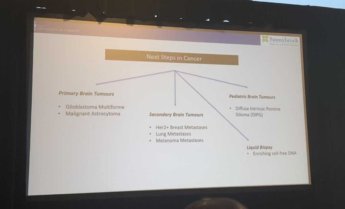 justinzw's tweet photo. Phenomenal presentation by @DrNirLipsman @cno2023 on the many applications of focused ultrasound in neuro-oncology. Exciting potential and many ongoing landmark trials #CNO2023 

@UofTNeuroSurge @UofTSurgery @Sunnybrook @NeuroOnc https://t.co/sndDFTUgfl