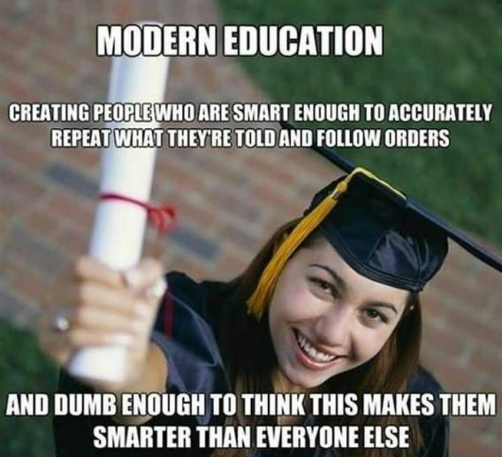 Are college students today paying for their own indoctrination? 🤔 

And doing it with student loans?