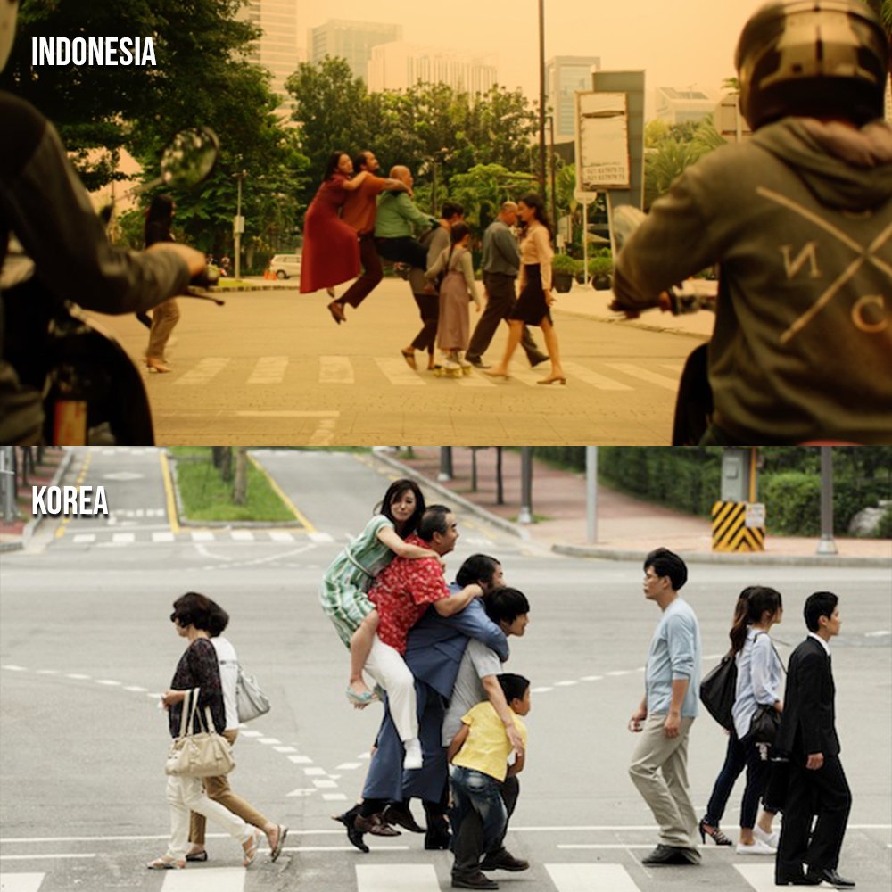 HabisNontonFilm's tweet photo. Perbandingan iconic shot dari film Hello Ghost Korea &amp; Indonesia. 

Gimana? https://t.co/MNlfd068T7