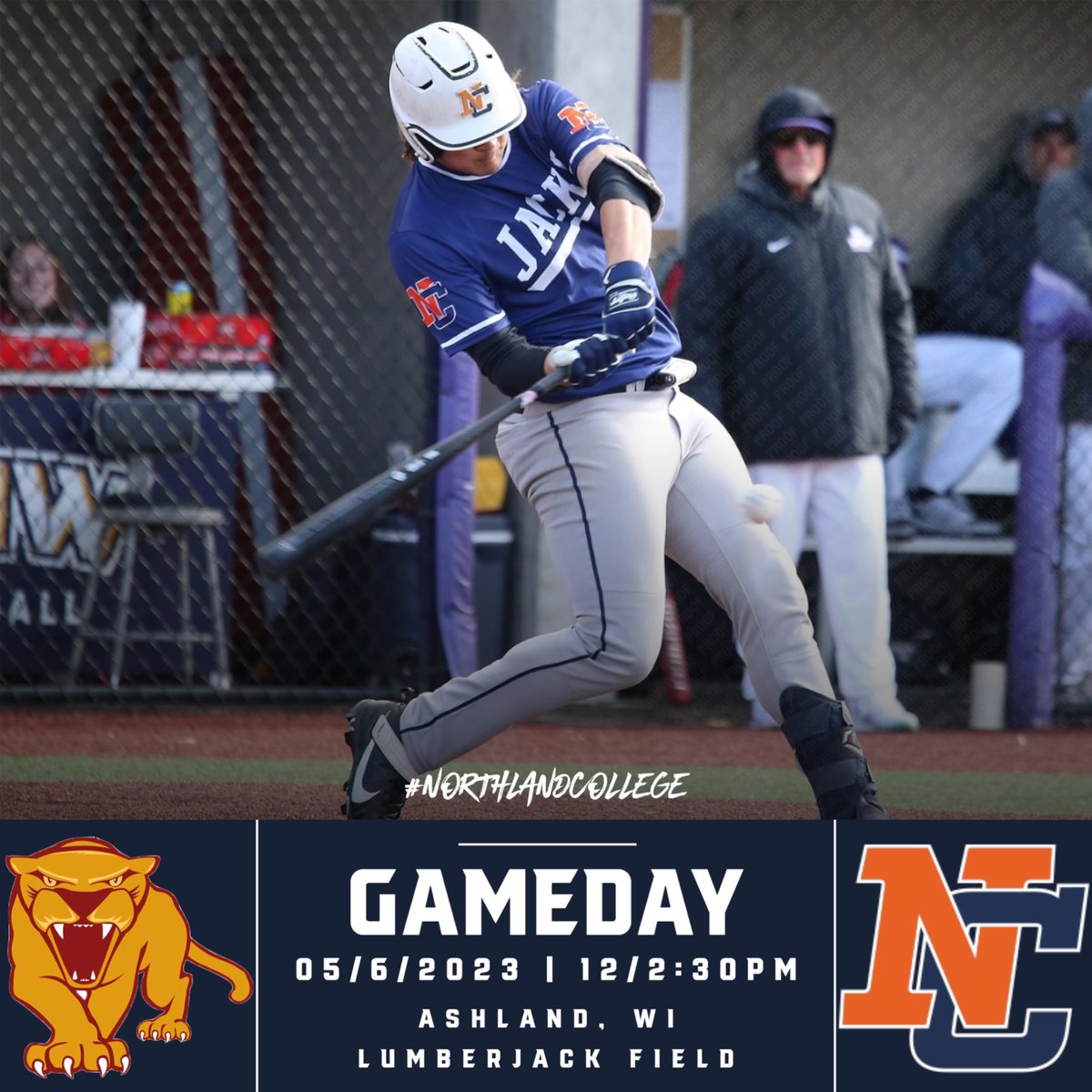 LumberJack Baseball close out the 2023 regular season today on Senior Day at LumberJack Field! #NorthlandCollege