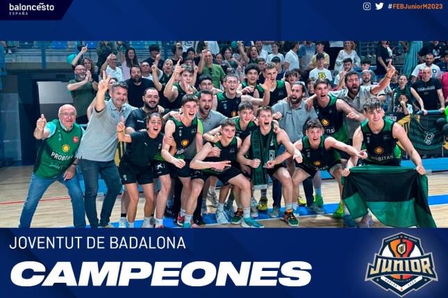 🥇 CAMPIONS DEL #FEBJunior2023M 🥇

🟢⚫️ El planter és l’orgull del nostre Club. Força Penya!

#BadalonaÉsFutur #SomElBressol