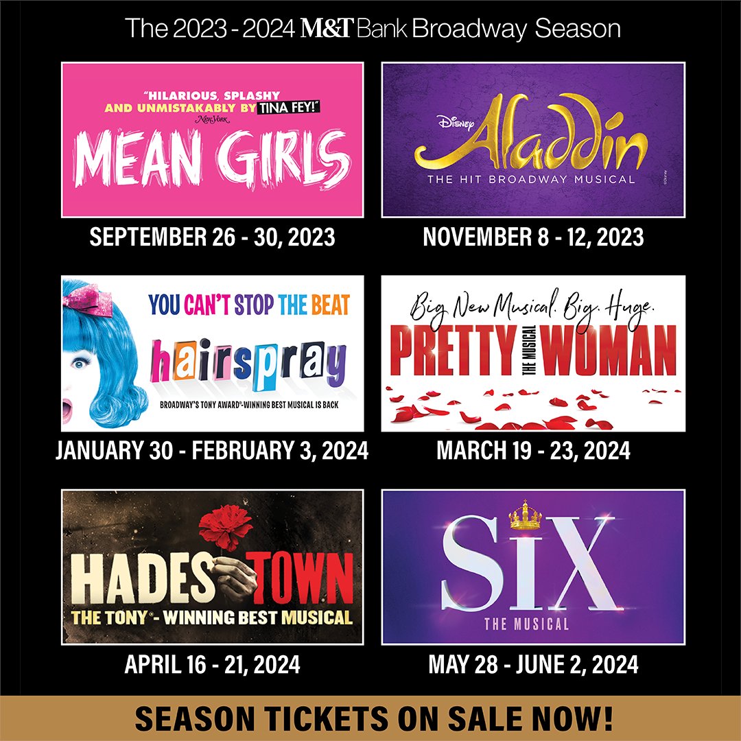 Don't lose your head - 2023-2024 Season Tickets are NOW ON SALE! Purchase yours and get tickets to all SIX incredible shows here: bit.ly/SyracuseSeason… 🎟️