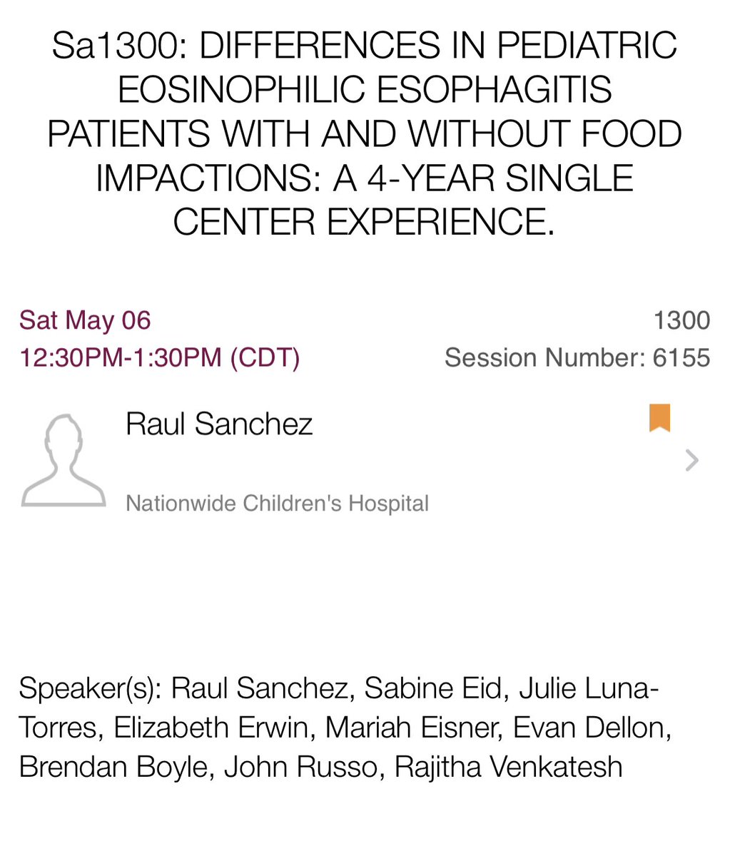 dr_rdvenkatesh's tweet photo. Stop by @RSanchez490MD @nationwidekids  @UNCGastro @DDWMeeting poster today at 12:30!

#DDW23 #eoe #foodimpaction #pedigitwitter #GITwitter https://t.co/L8GZK9RAdI