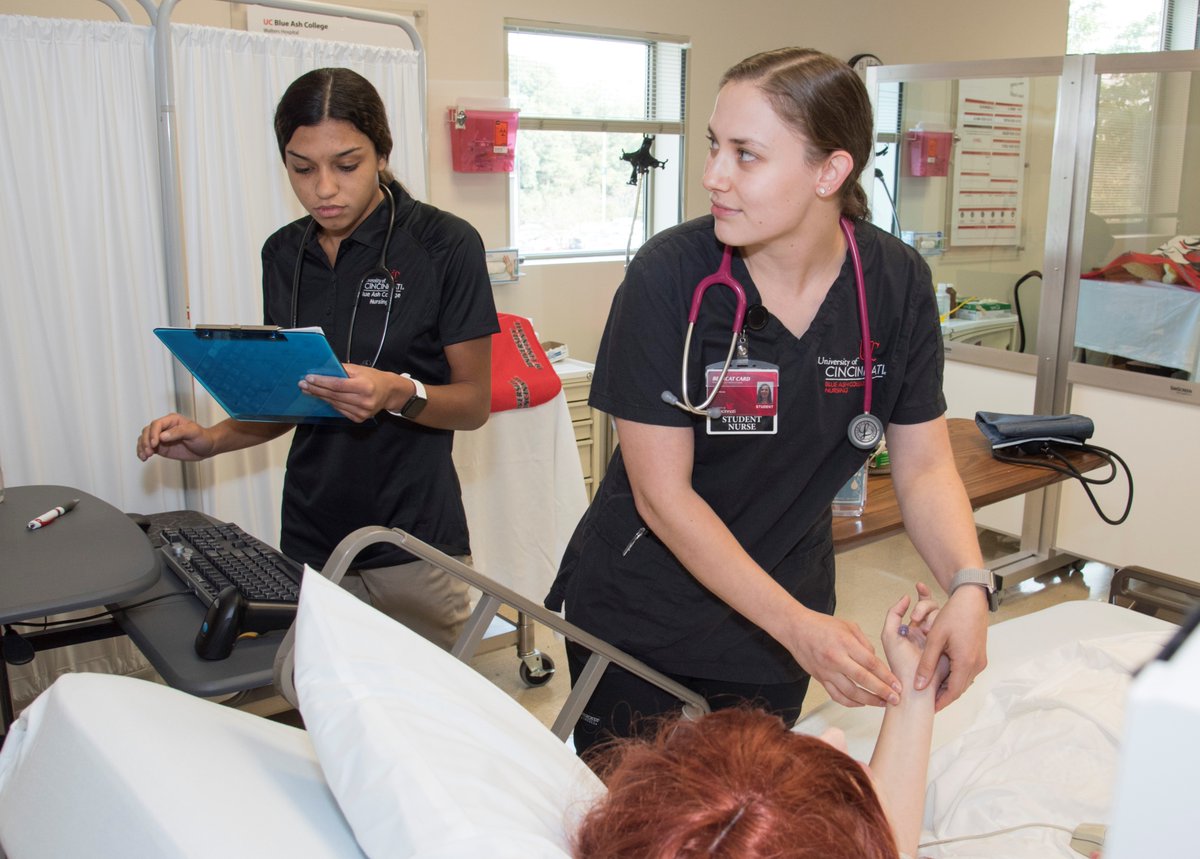 UCBlueAsh's tweet photo. To our #UCBA nursing students, alumni, faculty and staff, and to nurses everywhere – Thank You! The care you provide makes such a difference every day. We are grateful that you chose this amazing profession. #NationalNursesDay @UCnursing https://t.co/NtilofAvQ3