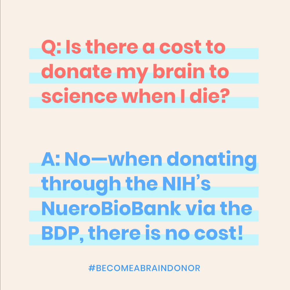 We created #BrainDonationAwarenessDay on May 7 to dispel myths and misconceptions about #braindonation. One brain can provide dozens, even hundreds, of samples for neuroscience research. It's the most selfless gift you can give. Learn more braindonorproject.org #bethebrain