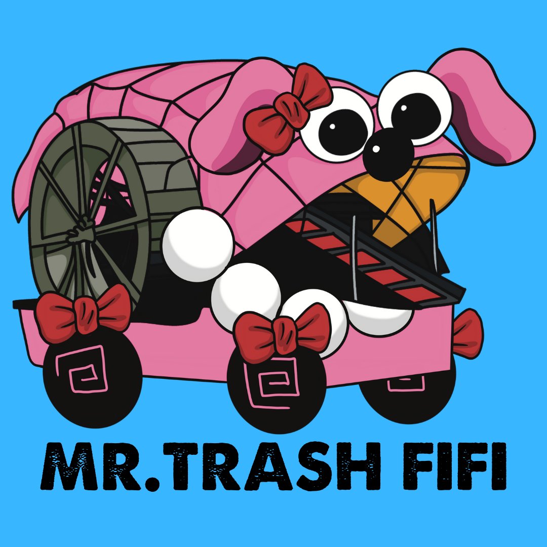 MrTrashWheel's tweet photo. Run, Fifi, Run! ๐ถ My pink poodle friend is on their annual journey across #bmore today... Good luck and may the wind be in your favor for the #KineticSculptureRace.๐ #RunBmore #KineticSculptureRace https://t.co/91zJePUWz1