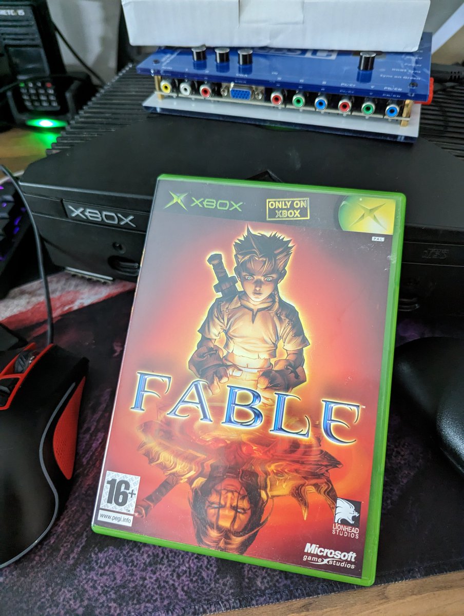 PanicAcid's tweet photo. Might start playing the original #Fable on #Twitch on the original #XBox hardware.. If that's something you think folks would watch drop me a like for motivation and I'll make it happen. #Chickenchaser https://t.co/cQzMhTWeP3