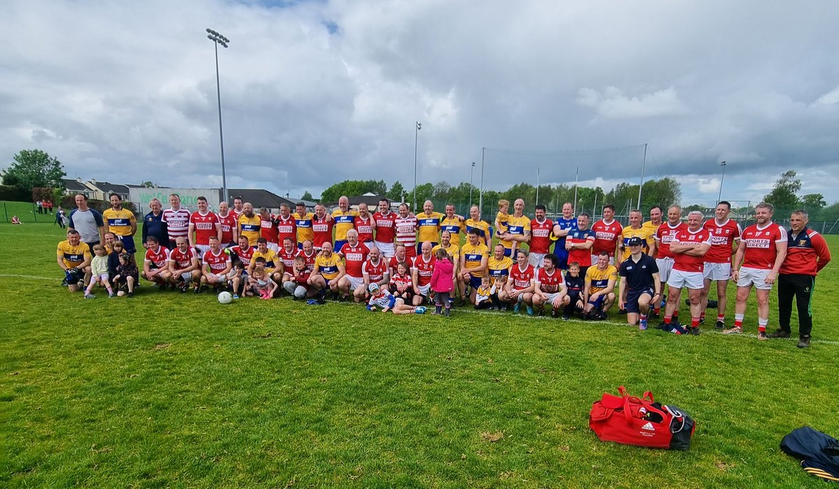 Clare Masters Gaa (@claremastergaa) on Twitter photo Well done to the <a href="/CorkMasters/">Cork Masters</a> in their opening round win.
Big thanks to <a href="/wtnsgaa/">Wolfe Tones na Sionna GAA</a> for hosting us. Well done to the <a href="/CorkMasters/">Cork Masters</a> in their opening round win.
Big thanks to <a href="/wtnsgaa/">Wolfe Tones na Sionna GAA</a> for hosting us.