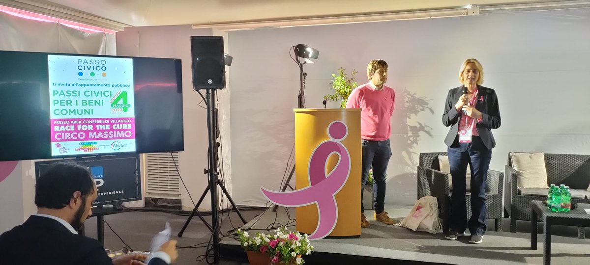 Nei dintorni del #FestivalSviluppoSostenibile mi ha fatto particolarmente piacere portare il messaggio di <a href="/ASviSItalia/">ASviS</a> <a href="/prioritalia/">Prioritalia</a> agli amici di <a href="/PassoCivico/">Passo Civico</a> che con una lodevole iniziativa sui #benicomuni hanno animato il villaggio <a href="/komenitalia/">Komen Italia</a> #raceforthecure