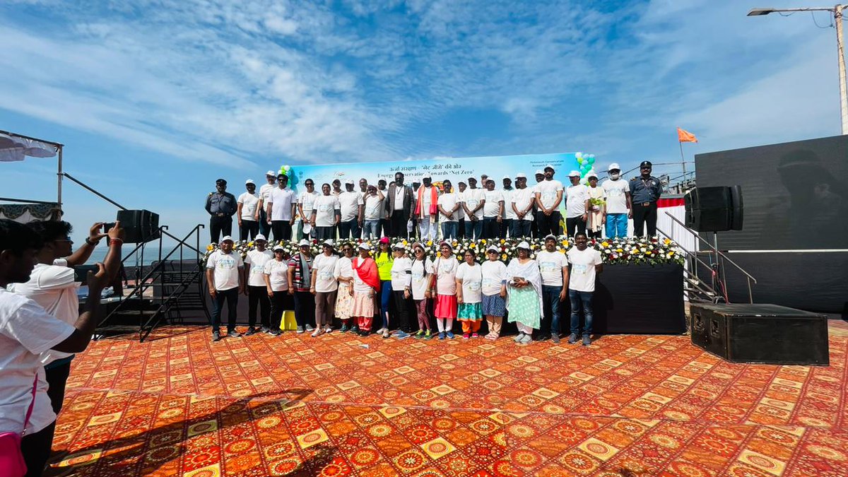 VWalkathon's tweet photo. All Participants Are Here at Visakhapatnam and Are To Start the Saksham 2023 Walkathon Rally!

#saksham #rally #savefuel https://t.co/F1ebEFIRQh