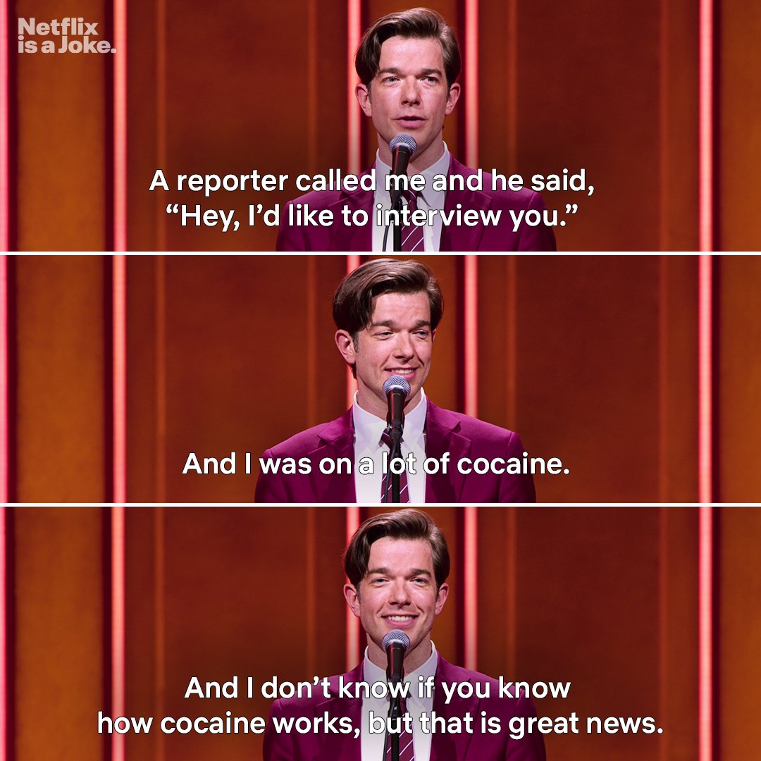 NetflixIsAJoke's tweet photo. Who else googled the interview after hearing this story? 
🎤 John @Mulaney: Baby J streaming now https://t.co/7o1AqfbFZG