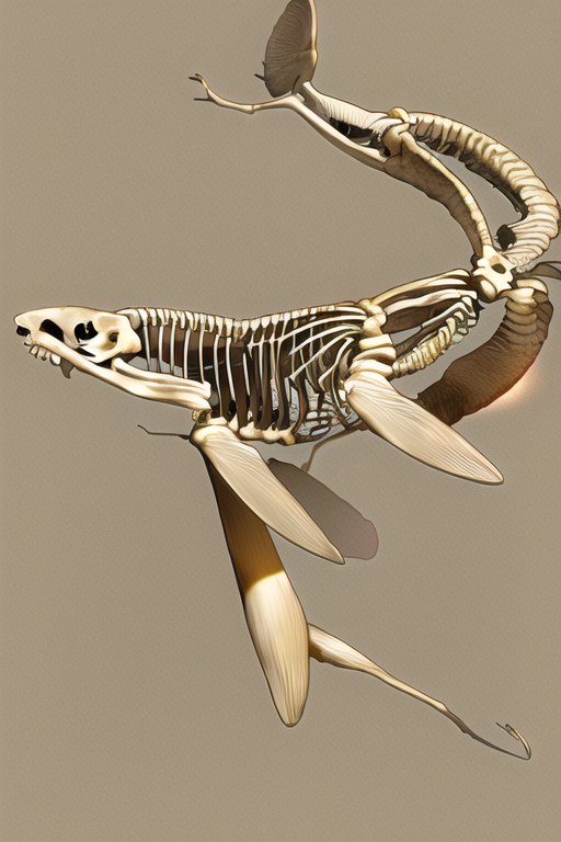 WasabiVaio's tweet photo. #NovelAI　#scribbler　#骨格標本
scribblerで骨格標本
　1. PROMPT　{ a shark }
　2. 1を Scribbler　
　3. PROMPT　{{{ Skeletal specimens}}},Flat background,

　....ではこれを人で行うと....:D https://t.co/aaL1vkKh4U