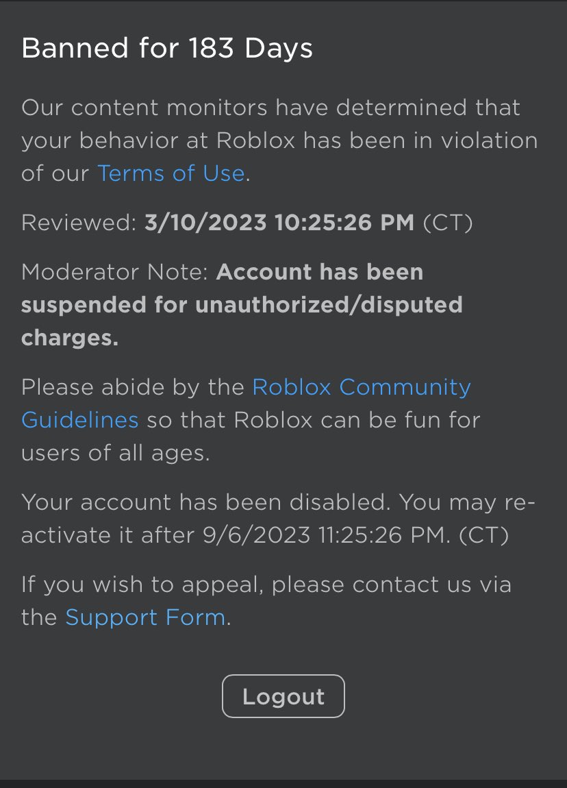 AJ Jones On Twitter CAN SOMEONE PLEASE HELP ME APPEAL MY ROBLOX BAN