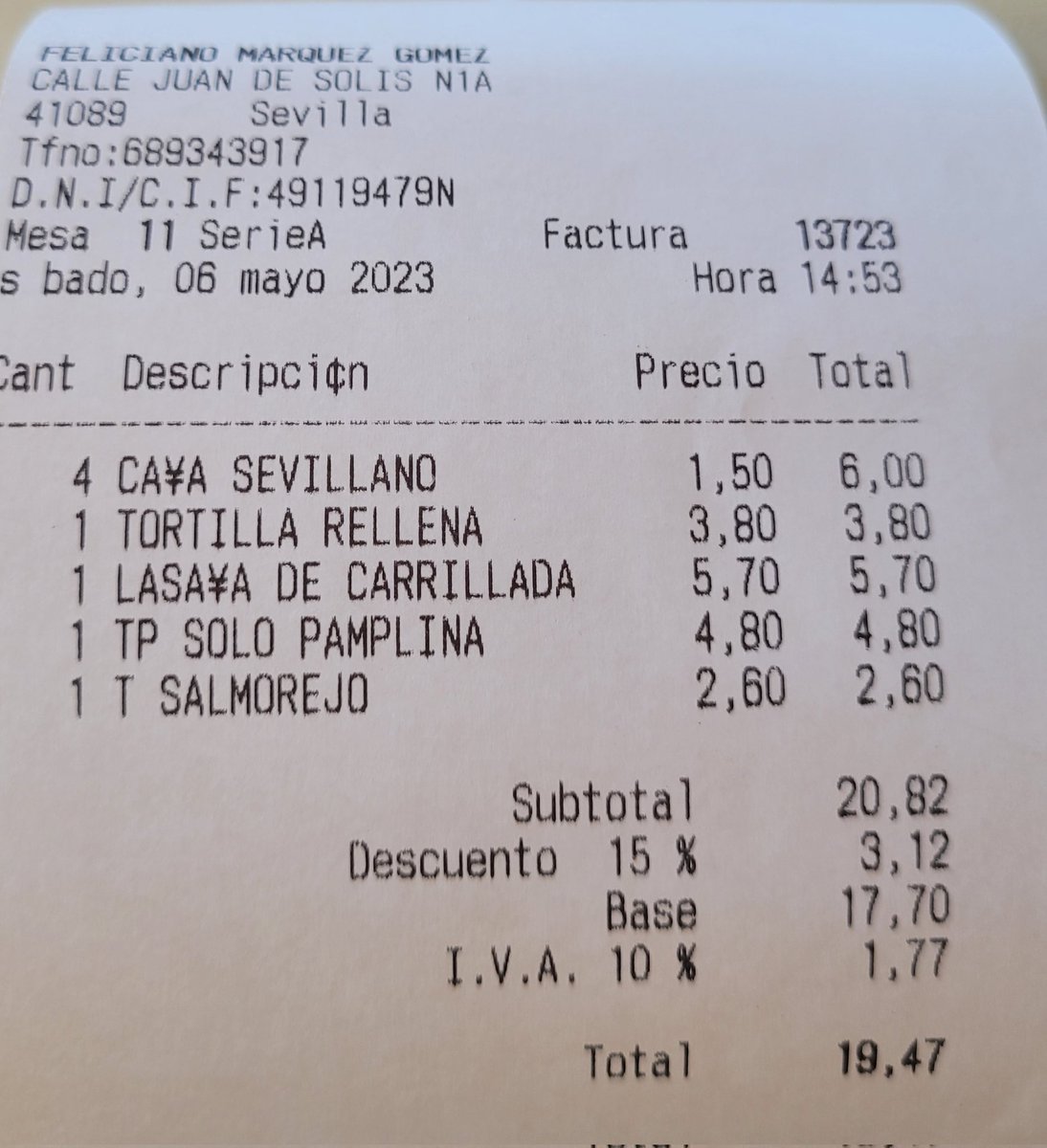 ¿Por qué lo llaman #cavasevillano cuando hemos pedido <a href="/Cruzcampo/">Cruzcampo #ConMuchoAcento</a> ?