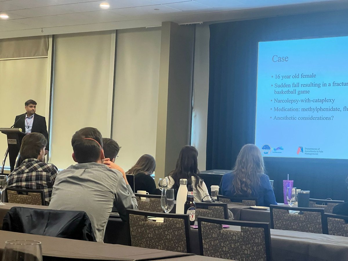 SleAPprogram's tweet photo. The last week was special #CSS2023 @CanSleepSociety, and lots to learn for our #SleAP fellows. 
@AmeyaPappu presents at the CSS/CIHR Institute of Circulatory and Respiratory Health (CIHR-ICRH) Trainee Research Day | one of top🥇 surgical sleep stream #SleAPprogram #narcolepsy https://t.co/kNYDD1ISmN