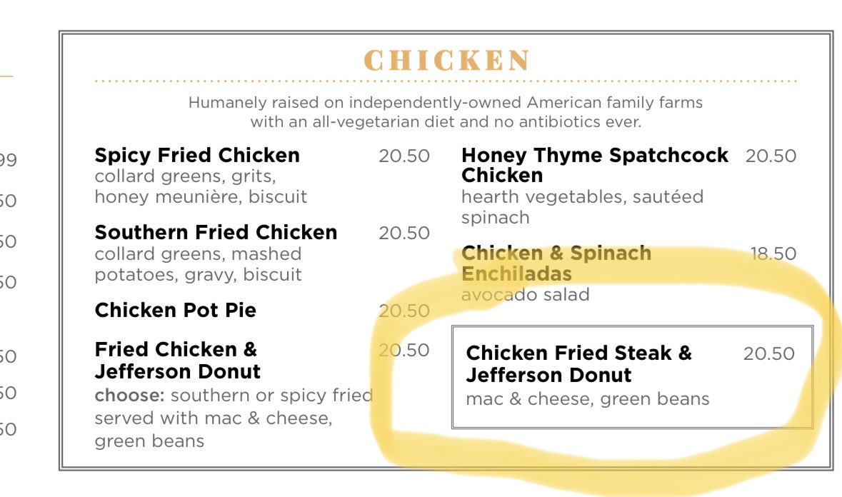 JakeRogue's tweet image. Hey @FoundingFarmers fix your dumb menu mistake. Chicken Fried Steak isn’t chicken you morons. #proofread