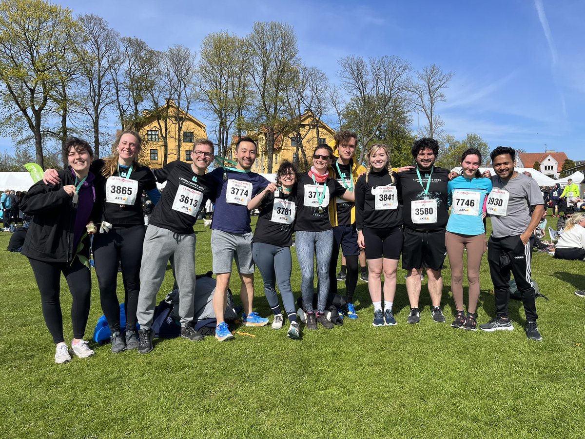 Lundaloppet team 🥇🏃🏼‍♀️ @cec_lund @Biology_LU @lunduniversity