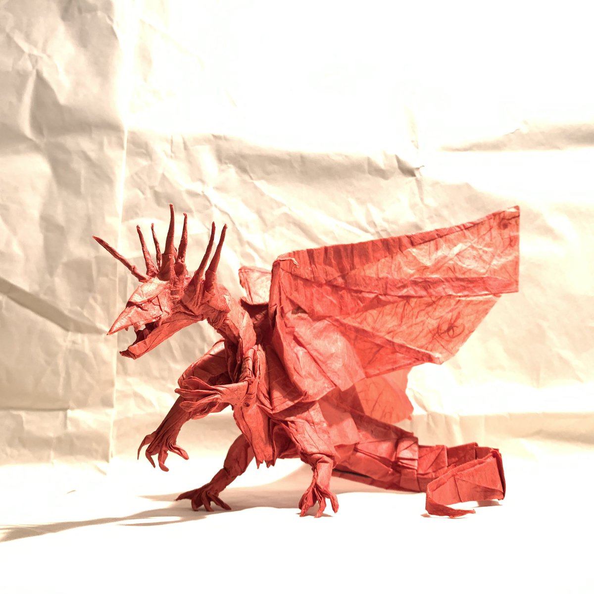 エンシェントドラゴンアナザー　折り紙 エンシェントドラゴン（アナザー） #折り紙ドラゴンズプレミアム #神谷