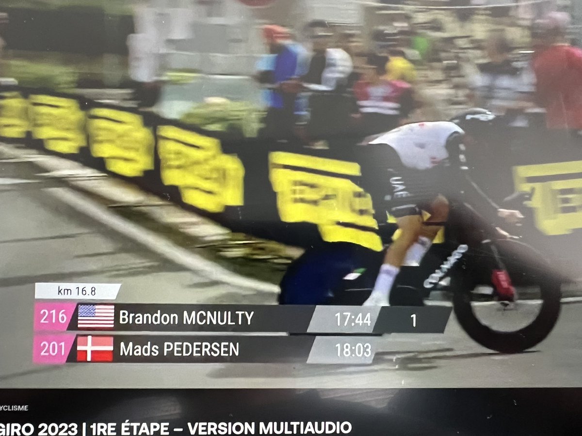 dirlep's tweet photo. @JeroenVanbelle @KarstenKroon #giro2023 tijd aan start van de klim. https://t.co/U0JMUMjE89
