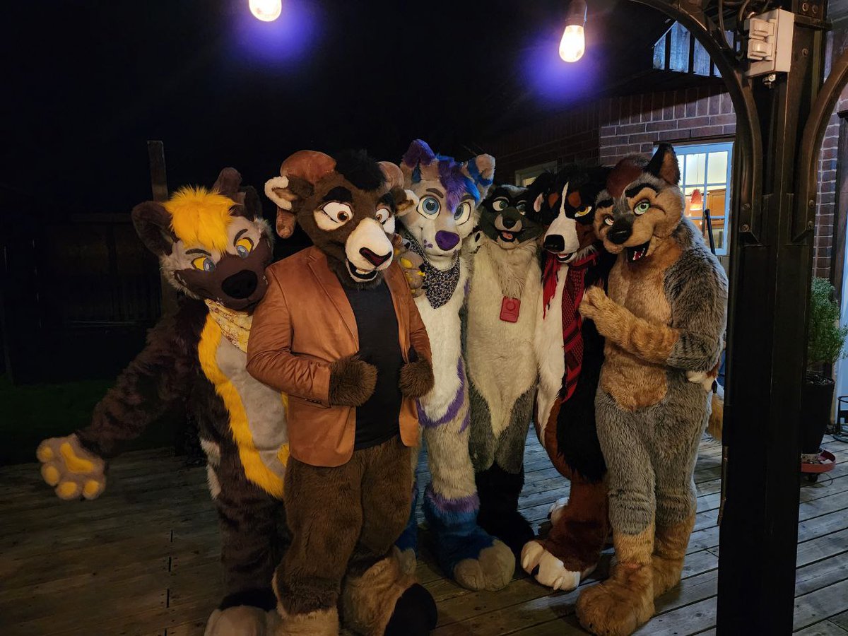 Me and the Bois for a little birthday fursuit fun time :)