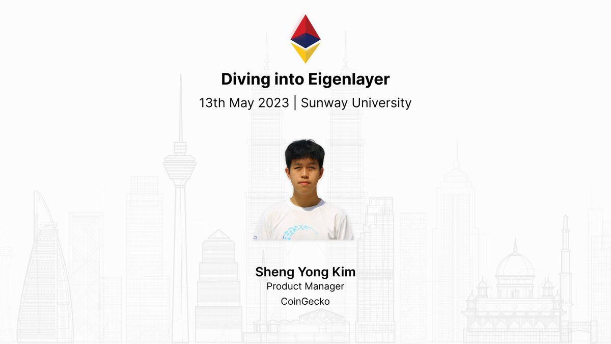 Heard about the latest sensation that is <a href="/eigenlayer/">EigenCloud</a>? ETHKL contributor <a href="/sykim_99/">kim</a> from <a href="/coingecko/">CoinGecko</a> will be sharing what it is that makes Eigenlayer so exciting and interesting!