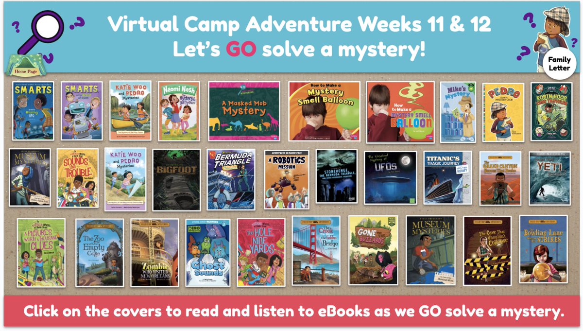 Are you looking for summer reading and learning resources to share with your students? @CapstonePub Virtual Summer Camp Adventure 2023 is now open for ALL students and families. It is filled with opportunities to read, learn, make, move and so much more. These choice boards