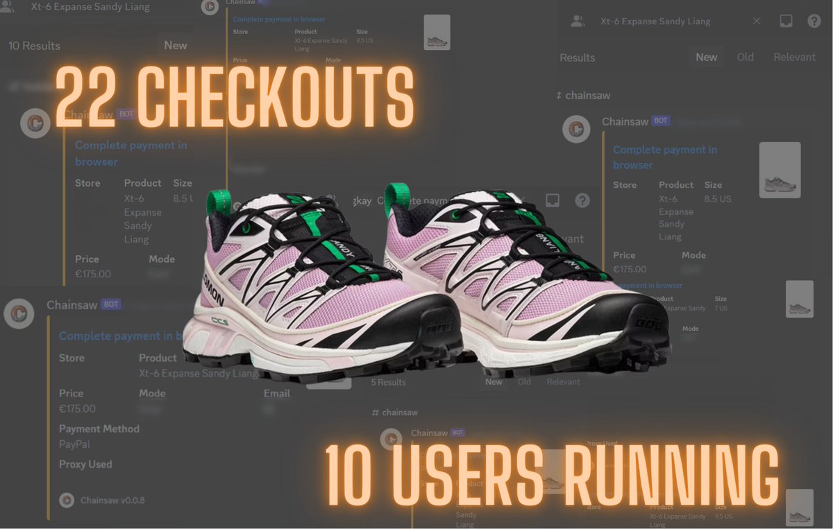 Salomon XT-6 Expanse Sandy Liang Drop Recap:
Retail: €175
Resell: €300+

Like 🧡 + RT ♻️ for a chance to join us.