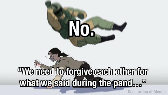 goddeketal's tweet image. Good morning. I&apos;m ready to forgive ordinary citizens, but not those who incited hate and animosity. The perpetrators and their actions must not be forgotten. This must never happen again.

So, are you ready for a couple of righteous blame-and-shame posts today? 🖐