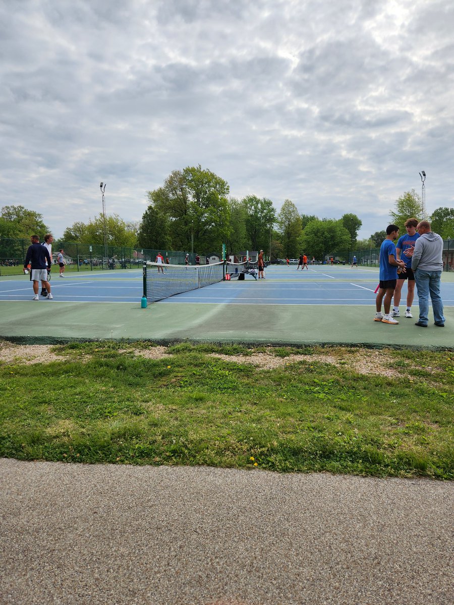 Beautiful day in Robinson! Doubles  Invite. Go Eagles. #flytogether