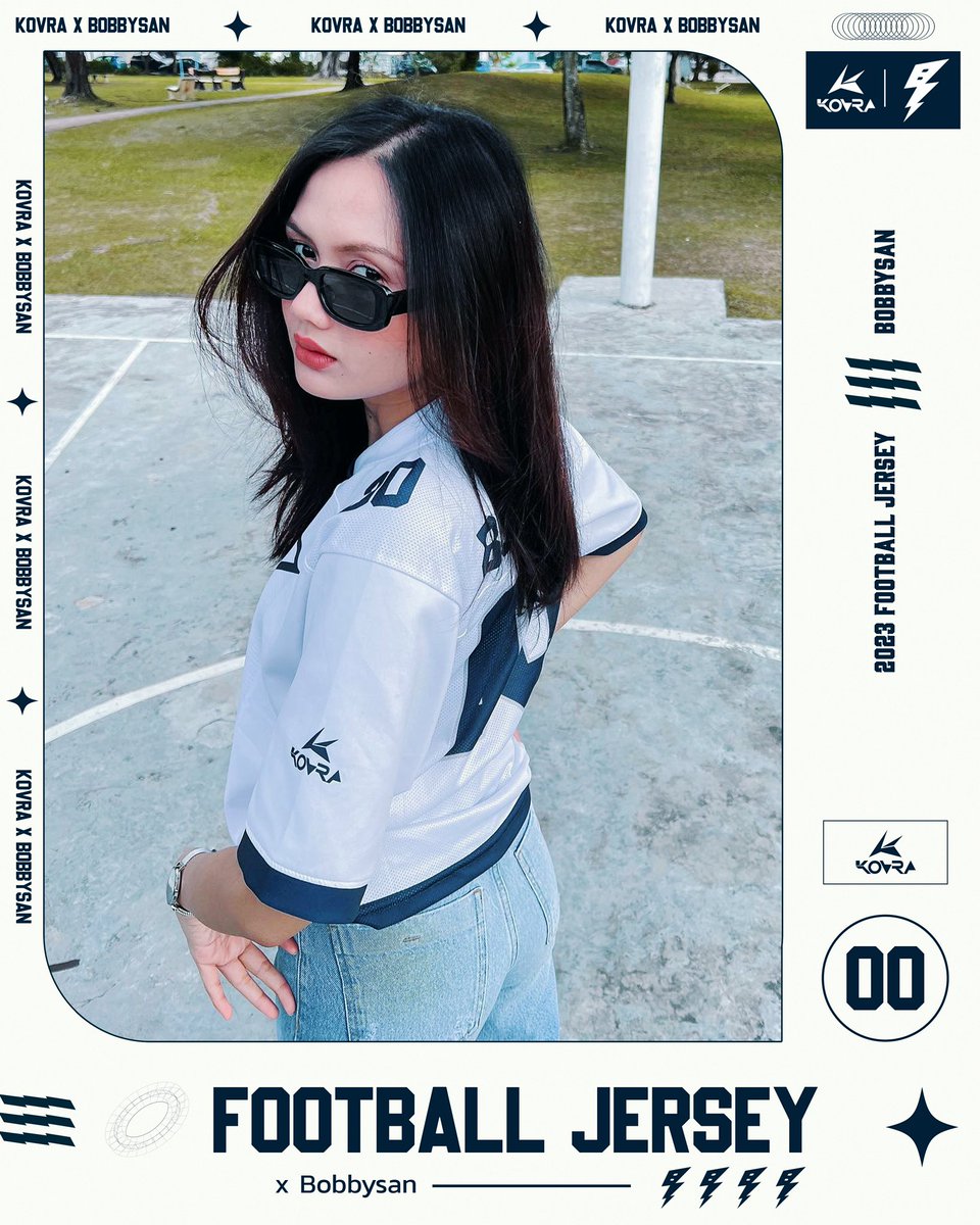 kovraofficial's tweet photo. 👀 @hannaqeela looking slay in bobbysan football jersey! 🔥
#kovra #kovraxbobbysan #nfljersey https://t.co/V9bYzOIMEO