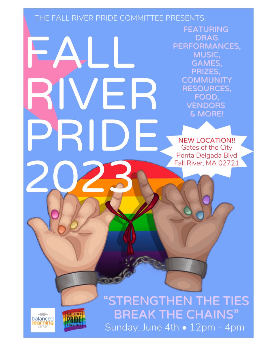 frprideco's tweet photo. ‼️‼️NEW FLYER INCOMING‼️‼️

😱‼️OH NO… WATCH OUT FALL RIVER, we’ve grown TOO BIG, TOO BOLD &amp; TOO GAY for our friends at city hall‼️😱

Pride is only a month away… now what? 

‼️WE’RE CHANGING LOCATIONS‼️

You can now join us at the Gates of the City on Ponta Delgada Blvd 📍 https://t.co/TrhHbwgL1X