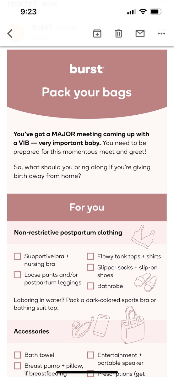 missmegz08's tweet photo. @burstoralcare how is this an appropriate marketing email???? FYI not pregnant and have an irrational fear of it so much so that I am in therapy for it. Is this sent to all females that have an account or am I just extra lucky to receive it? https://t.co/rZOSZVxYKI