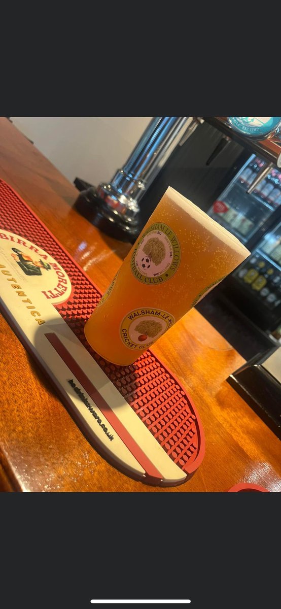 First pint in the new reusable cups, Walsham doing their bit for the environment 🟡🔴#UTW