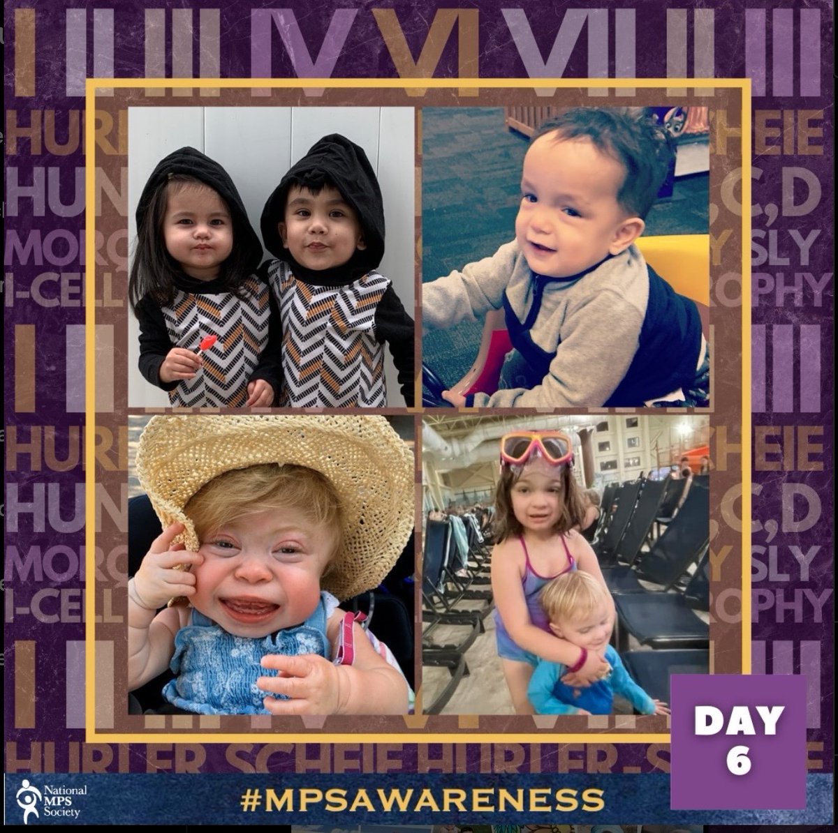 Day 6: What’s the word bird? The umbrella of MPS/ML diseases have different names depending on the specific combination of enzymes that are missing in the diagnosed individual. To learn more about each disease visit: mpssociety.org/learn/diseases/ #MPSAwarenessDay #ShareYourRare