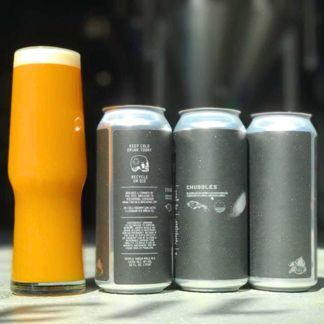LeftFieldBeer's tweet photo. The Veil Brewing Co.
Chubbles
10.9% Triple IPA
#Untappd: 4.34
Huge mouthfeel with a touch of sweetness. Mimics the mouthfeel/sweetness of actual orange juice (without the acidity).
https://t.co/V4fUaVJy7T
#craftbeer #beer #beeroclock #leftfieldbeer #chubbles https://t.co/w62YikbDft