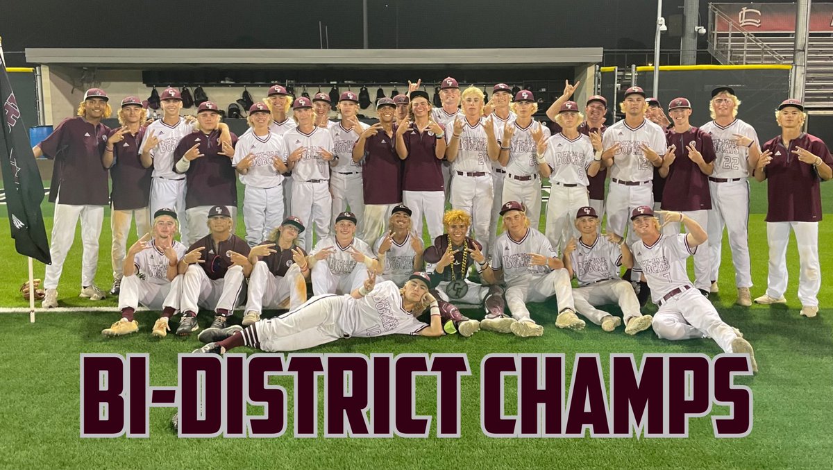 🚨CATS ADVANCE🚨

Bobcats defeat Westside in the Bi-District round of the playoffs in 2 games on Friday!

Game #1: 11-1 (W - <a href="/Brayden2727/">Brayden vickery</a>)
Game #2: 5-2 (W - <a href="/DylanParton8/">Dylan Parton</a>)

Next up ➡️ Area round vs. Katy 

#beCATS | #BFND | 🐾⚾️