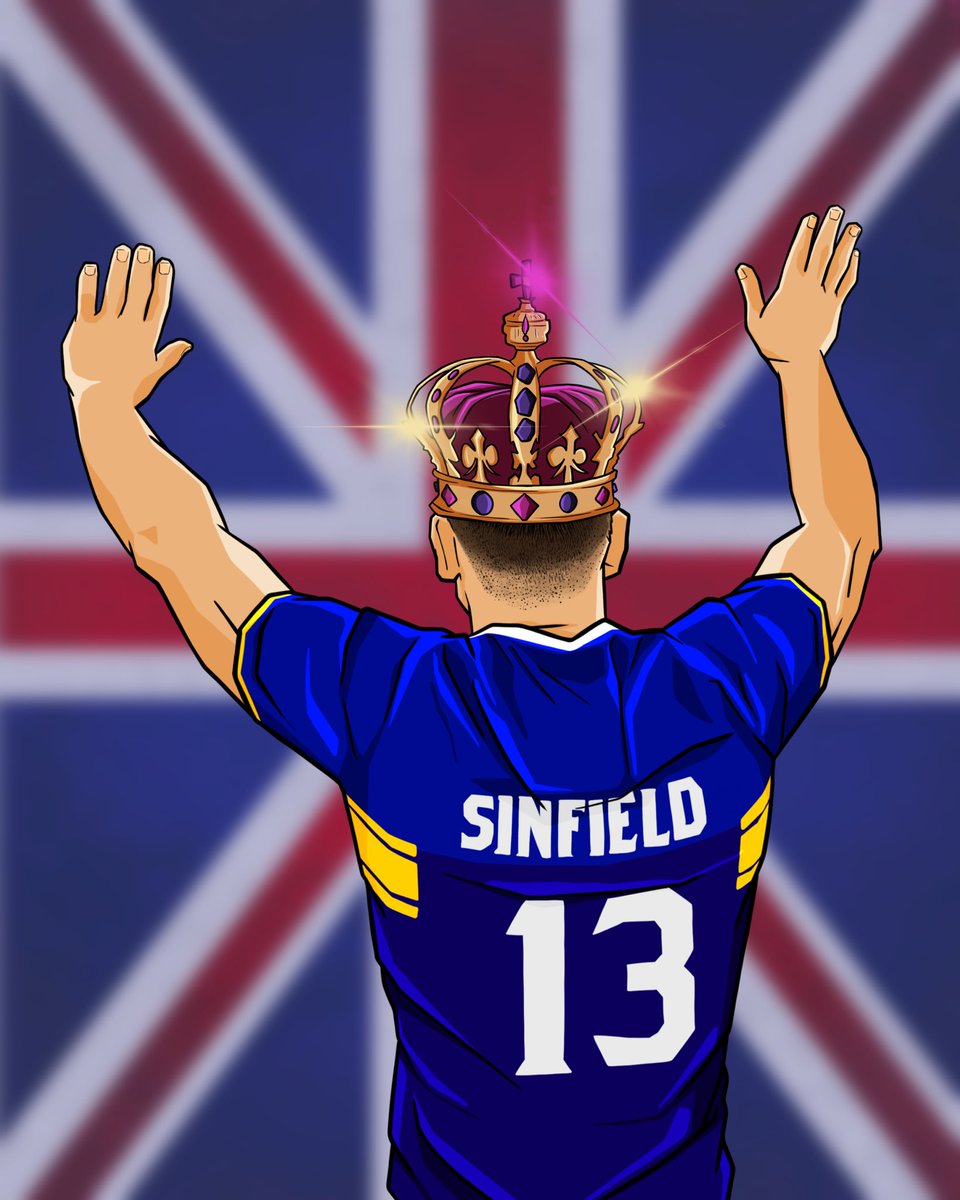 ZB_CREATIVE's tweet image. The real king!

#Coronation  #leedsrhinos #sirkev