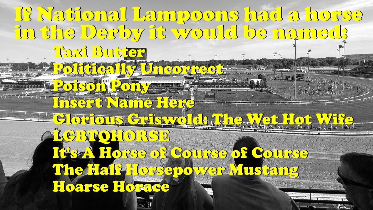 In honor of our favorite equestrian day of the year, we here at National Lampoon have the following to share with you all. #NationalLampoon #PoisonPill #web3 #KyDerby