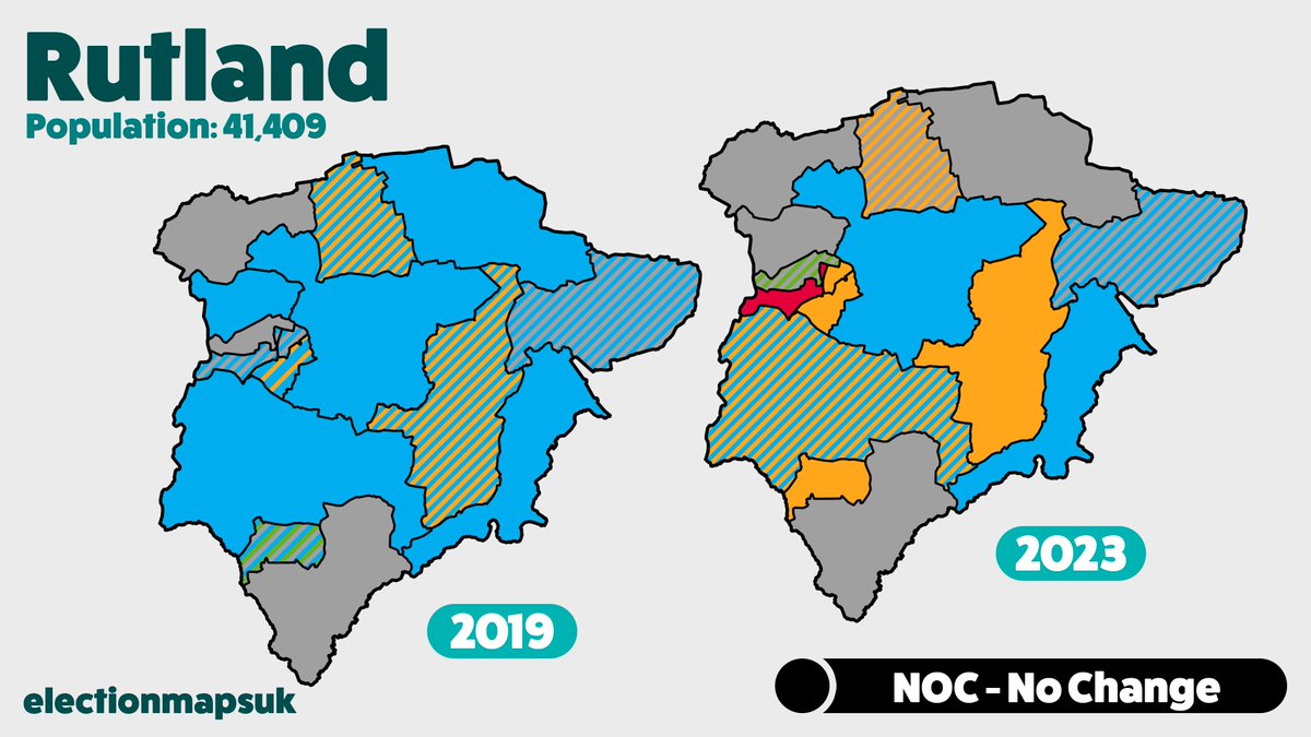 Election Maps UK on Twitter "Rutland Result LE2023 LDM 11 (+8) IND 7 (1) CON 6 (9) LAB