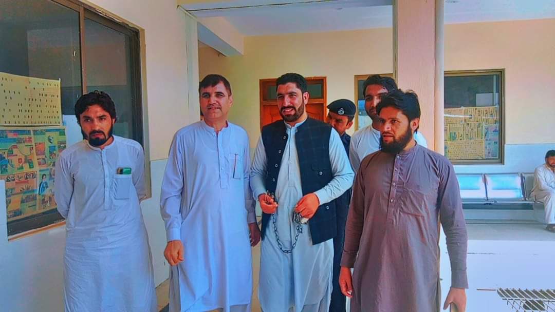 ManzoorPashteen's tweet photo. Hussain Afridi from Khyber, Farman, Shahid &amp; Wali ullah from Lucky Marwat arrested in connection to public protests in Paktunkhwa demanding peace. No justice &amp; inquiry into brutal killings in Pashtun belt but those who raise voice for peace are hounded.
#ReleasePashtunActivists https://t.co/y7nGa4ER1Q
