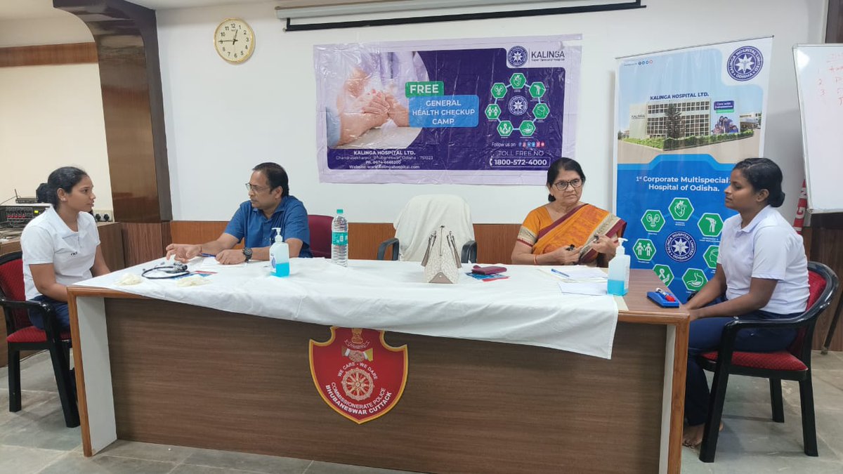 LtdKalinga's tweet photo. #kalingahospital organized a two-days long #FREE Health Screening Camp at Police Commissionerate, Bhubaneswar-Cuttack and extended a special privilege card for ODISHA POLICE. 
#healthcare 
#betterhealth 
#khl
#healthcheckup 
#CommissioneratePolice
#OdishaPolice https://t.co/3UUjWC6usj